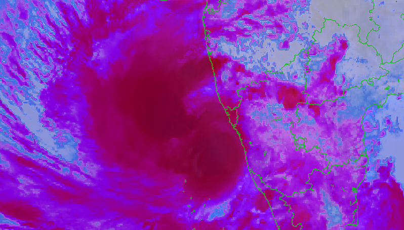 Cyclone Tauktae intensifies off of India’s west coast.<strong class=