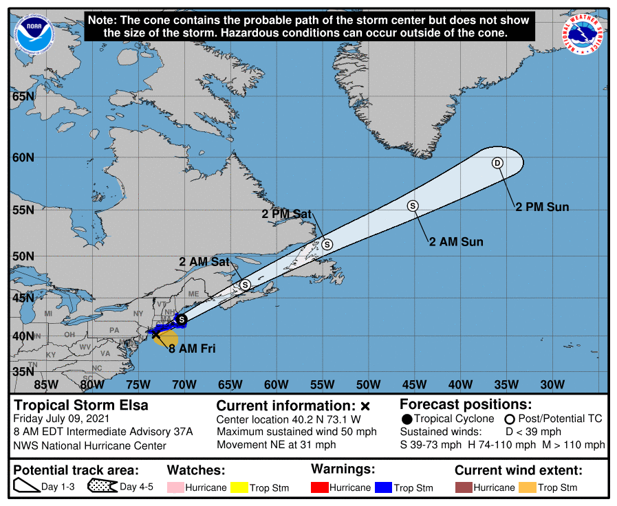 Latest Cone by the NHC